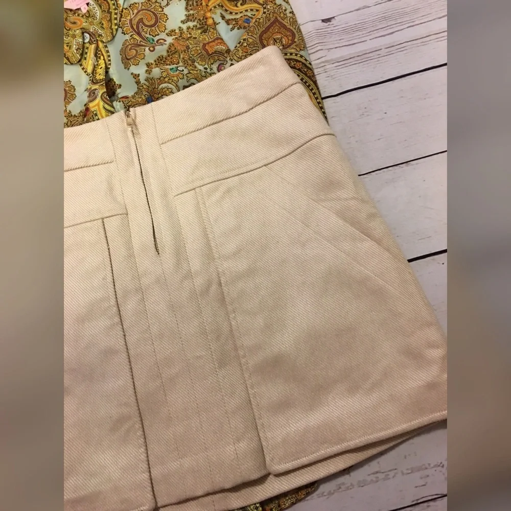 Ann Taylor NEW Lined Linen Cotton Big Pockets S 6 Linen Cotton Lined Career Work